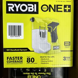 New RYOBI ONE+ 18V Cordless Handheld Sprayer (Tool Only) $20 Firm