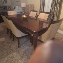 Dining Room Table with six chairs. 