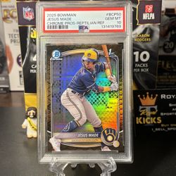 2025 Bowman Chrome 1st Jesus Made Reptilian #BCP-50 PSA 10 Gem Mint Rookie