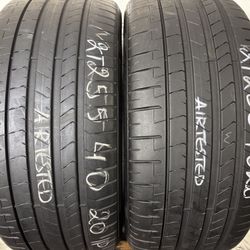 2 Tires 255 40 20 Pirelli P Zero Pz4 High Tread