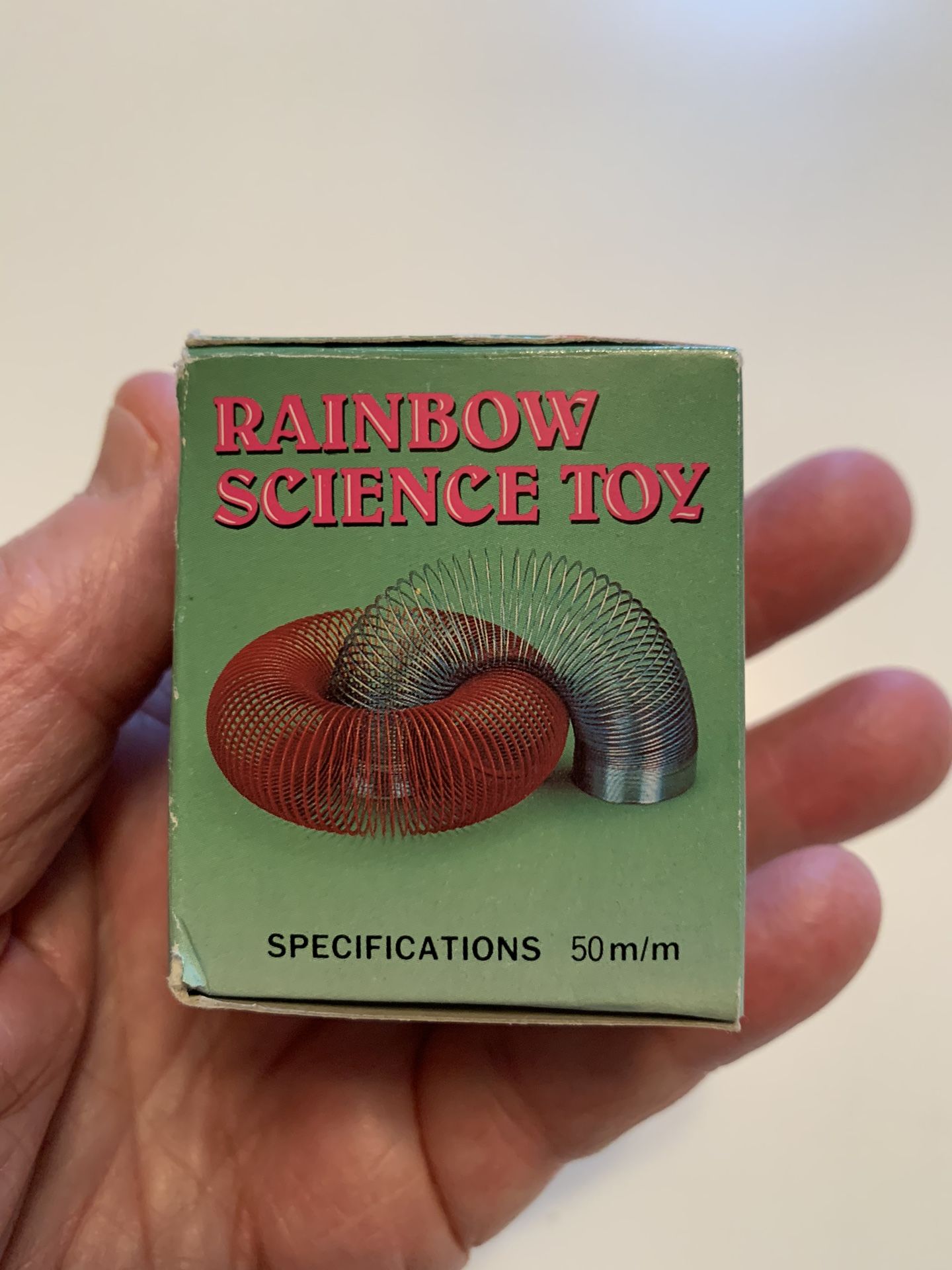 RARE RAINBOW SCIENCE TOY-Slinky Made In TAIWAN- Excellent Condition
