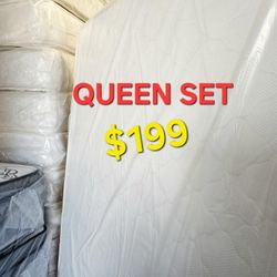 New  !! QUEEN SET $189 !! ** MATTRESS AND BOX SPRING 