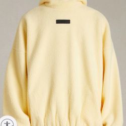 Fear of God Essentials Garden Yellow Polar Fleece Hoodie