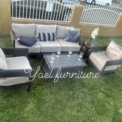 Patio Outdoor Furniture Set Sunbrella Fabric 