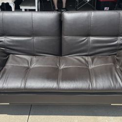 Modern Futon Couch Bed w/ Power & USB Outlets 