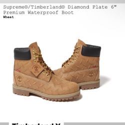 Supreme X Timberland Wheat Size 11 Waterproof Boot