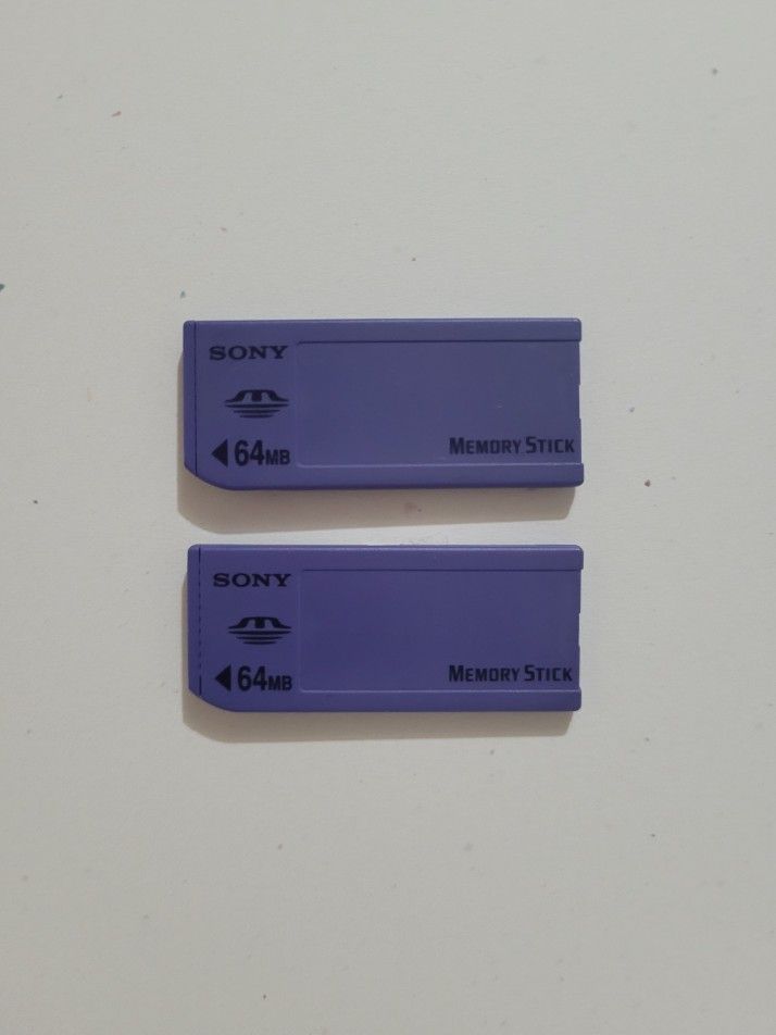 Sony Genuine Memory Stick 64MB MSA-64A Camera Memory Card Set Of 2.