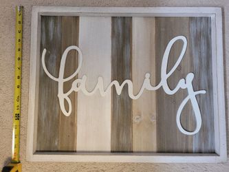 Family sign