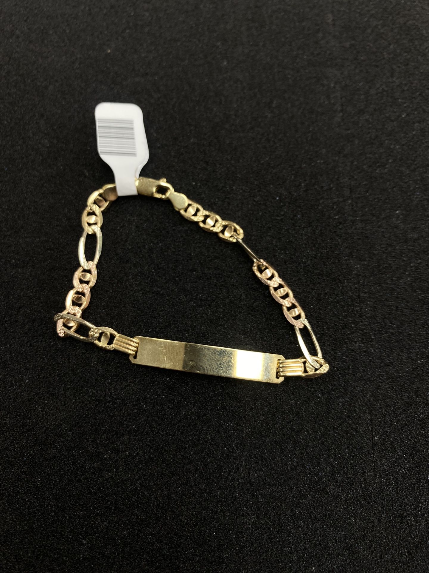 Gold Name Plate Bracelet 