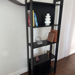 Black bookshelf