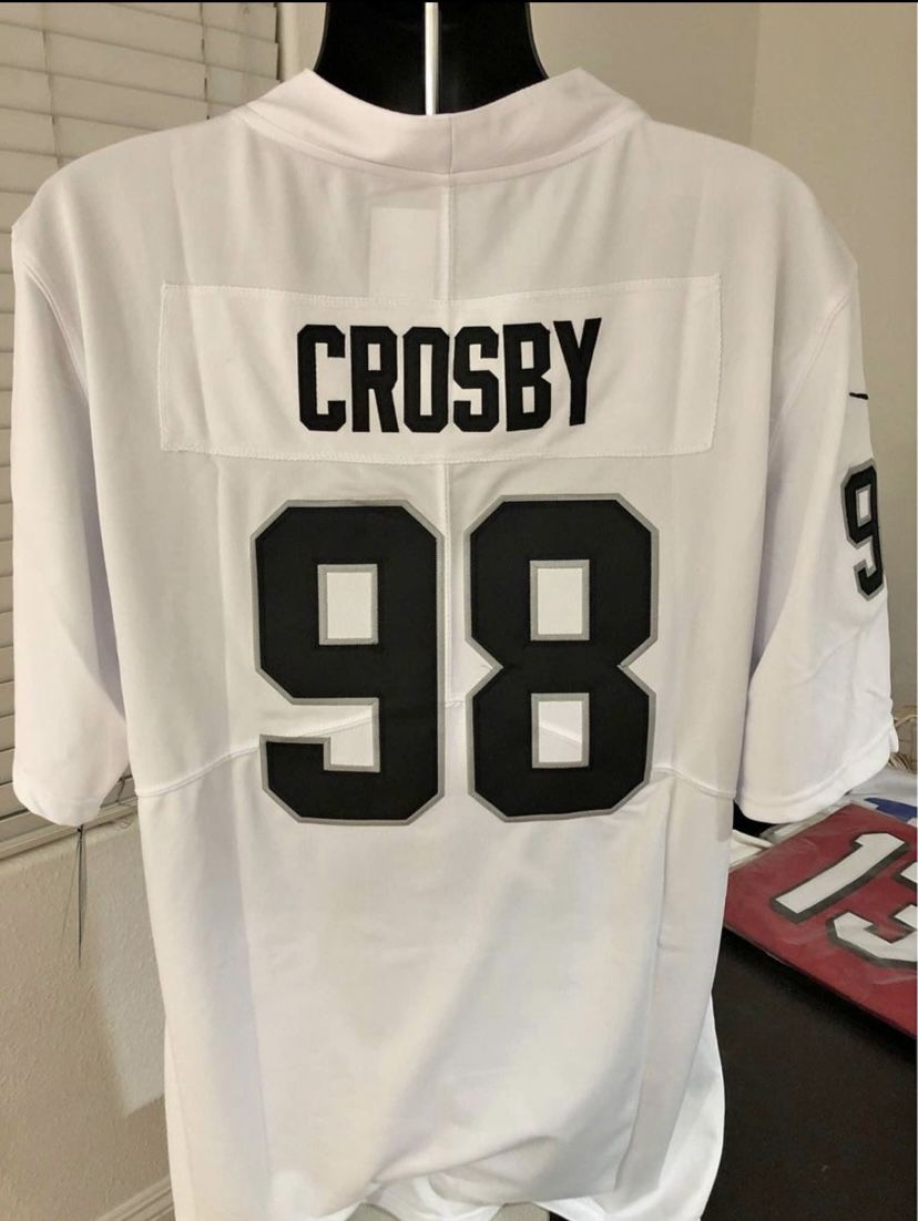 Raiders Crosby Jersey Stitched Brand New 