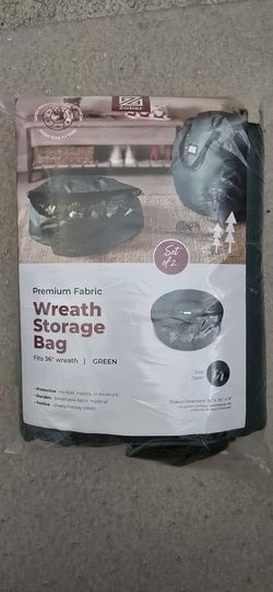 Set Of 2 Wreath Storage Bags Made Of Premium Fabric