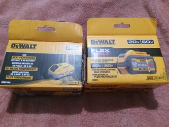 DeWalt battery 20v 8ah XR...DCB2108...$140... DeWalt 12AH Flex Volt $180