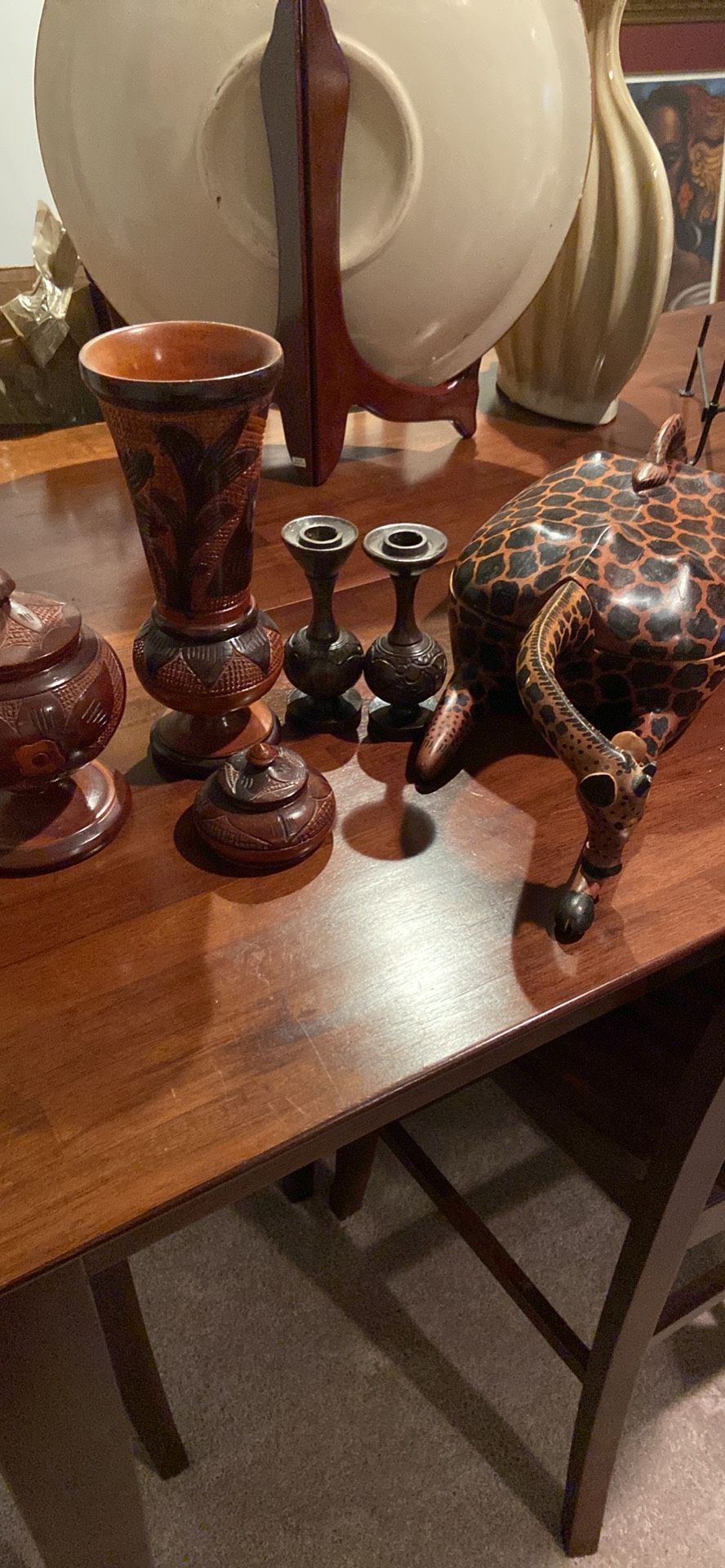 African Wooden Decorative Accents