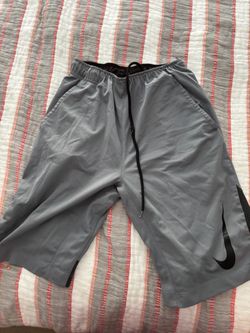 Nike Athletic Shorts Gray with Black Swoosh