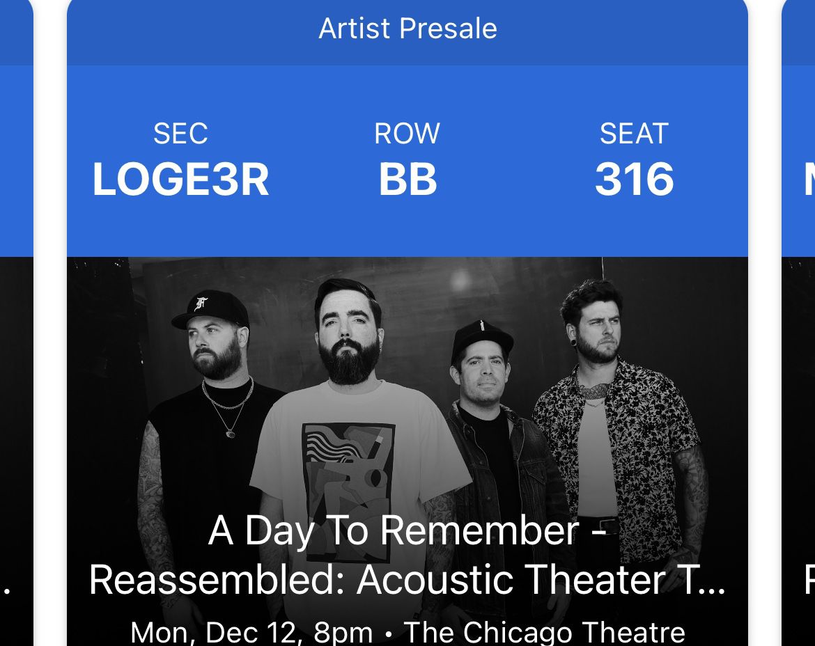 A Day To Remember Chicago Tickets