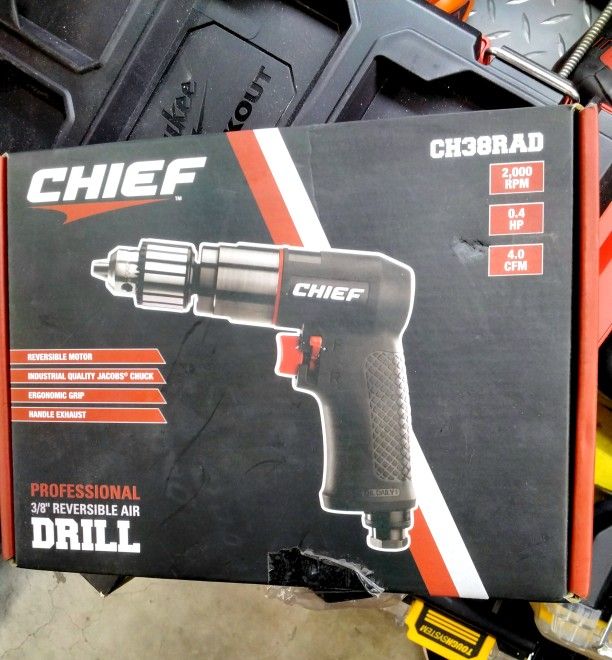 Chief Professional 3/8" Reversible Air Drill.