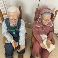 Grandpa & Grandma Porcelain Dolls