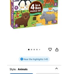 Mudpuppy Animal Puzzle/Peppa Pig Puzzle