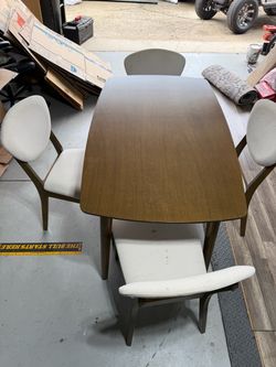 Small dining table with 4 chairs