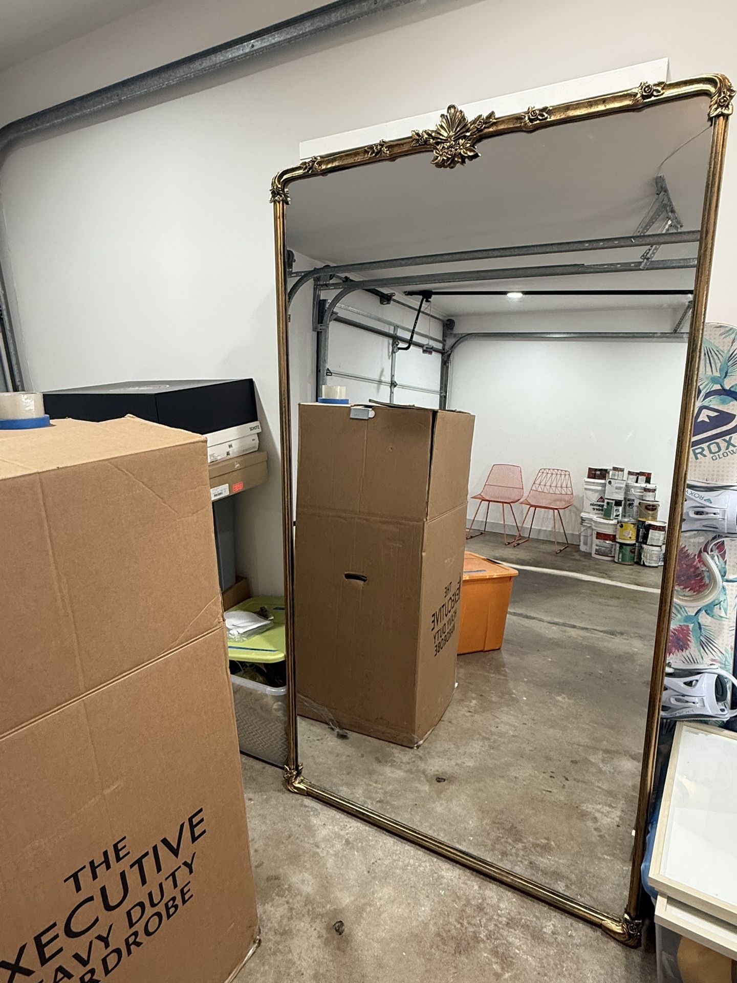 Gold Antique Standing mirror