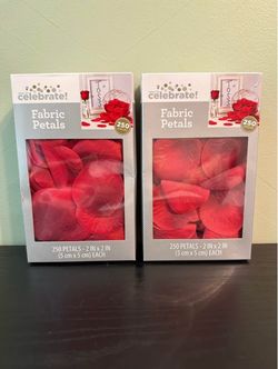 Fabric rose petals - 2 boxes