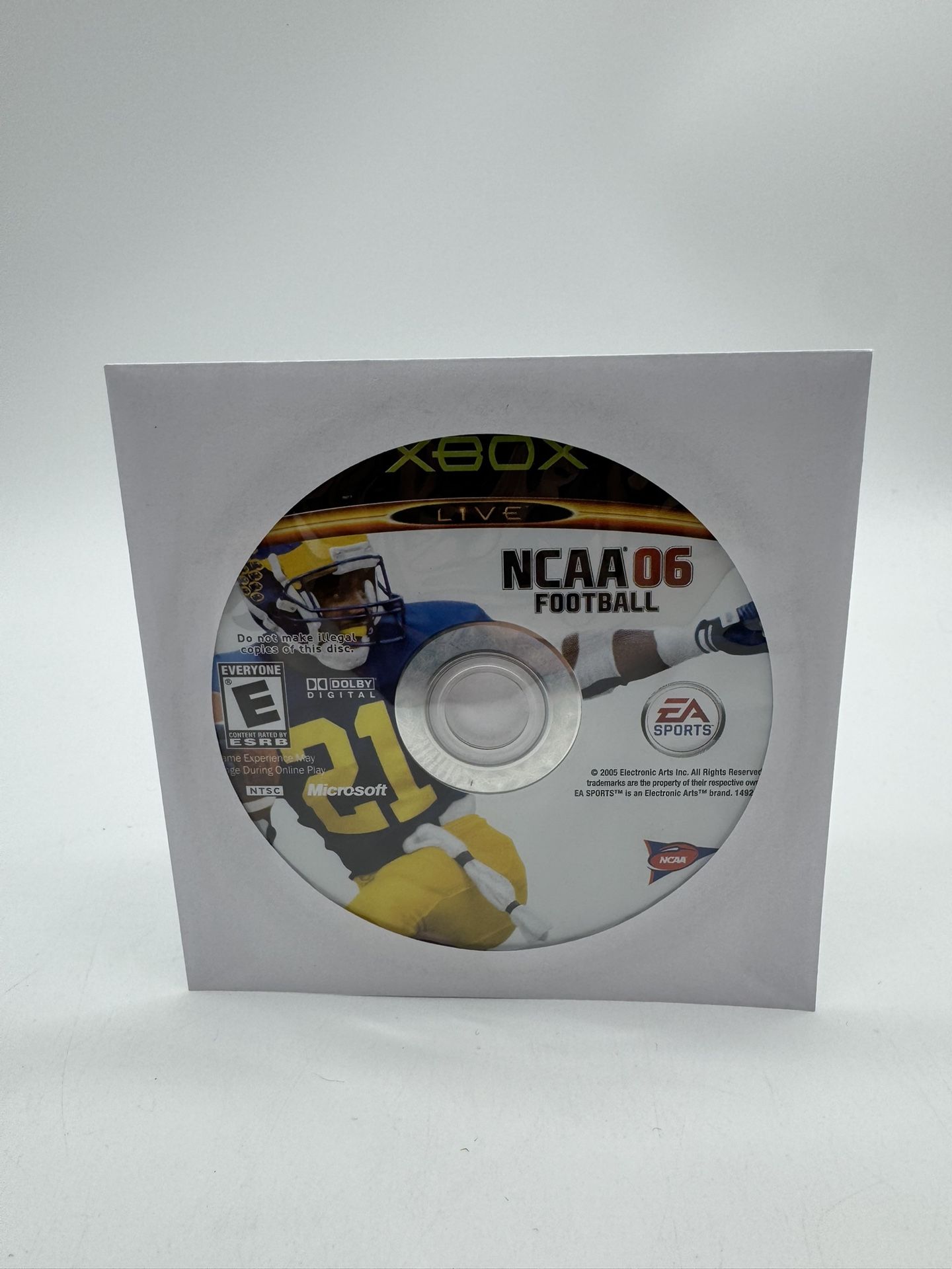 NCAA Football 06 (Microsoft Original XBOX) Disc Only Tested