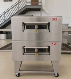 Like-New XLT X3H-3240 Double-Stack Gas Pizza Ovens