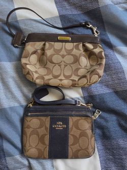 Guess purse and 2 coach wrist bags