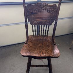 Amish Antique Bar Stool Like New