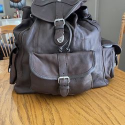 Men’s Vintage Leather Backpack- New