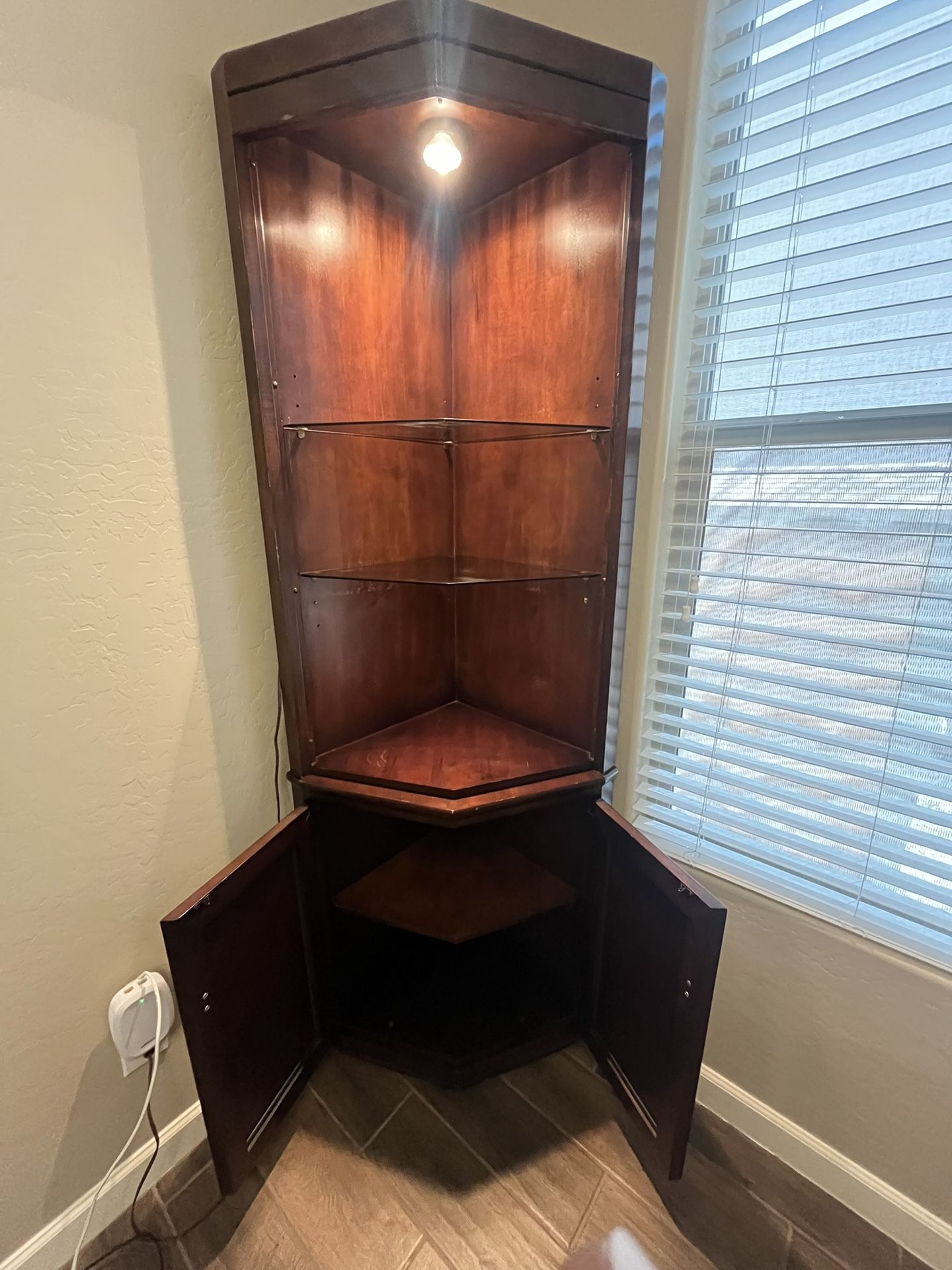 Corner Curio Display 