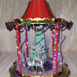 Hand Crafted Christmas Carousel 
