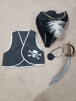 pirate costume, size 3/4