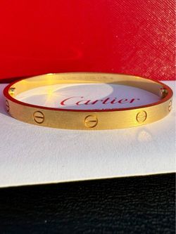 Cartier 18k yellow gold Brushed LOVE BRACELET CLASSIC MODEL size 20 full set 2025