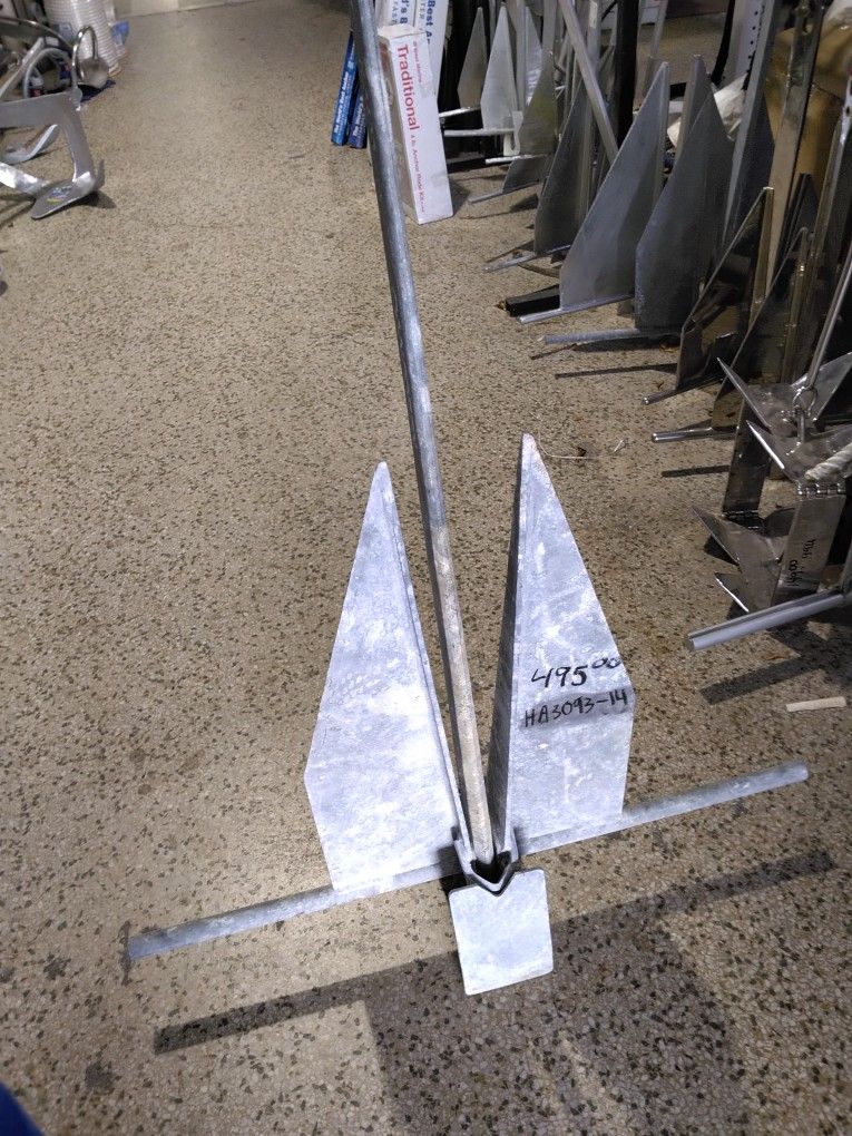 HA3093-014 Danforth 60H H3100 Galvanized Anchor