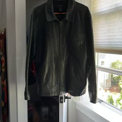 Mens Black Leather Jacket
