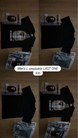 Men's L bape coach shirt burberry Men's L