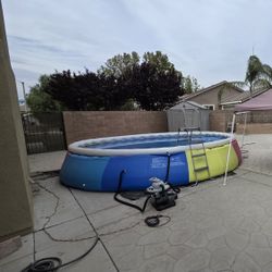 Portable 18' X 48" Pool ~ Used Just 2 Months For Vacation $350