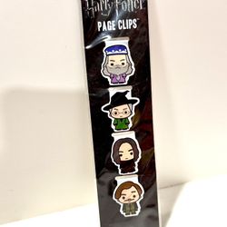 Harry Potter Magnetic Page Clips Set of 4 – Dumbledore, Snape, McGonagall & More