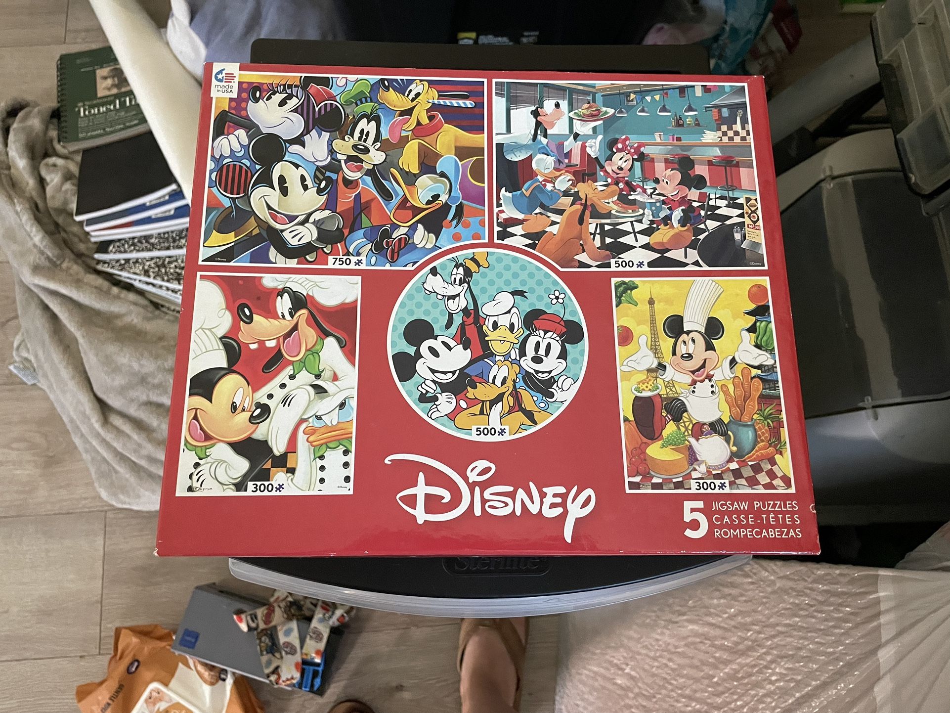 Mickey And Friends 5 Jigsaw Puzzles