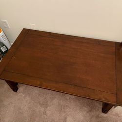 Sturdy Solid Wood Coffee Table Made In USA