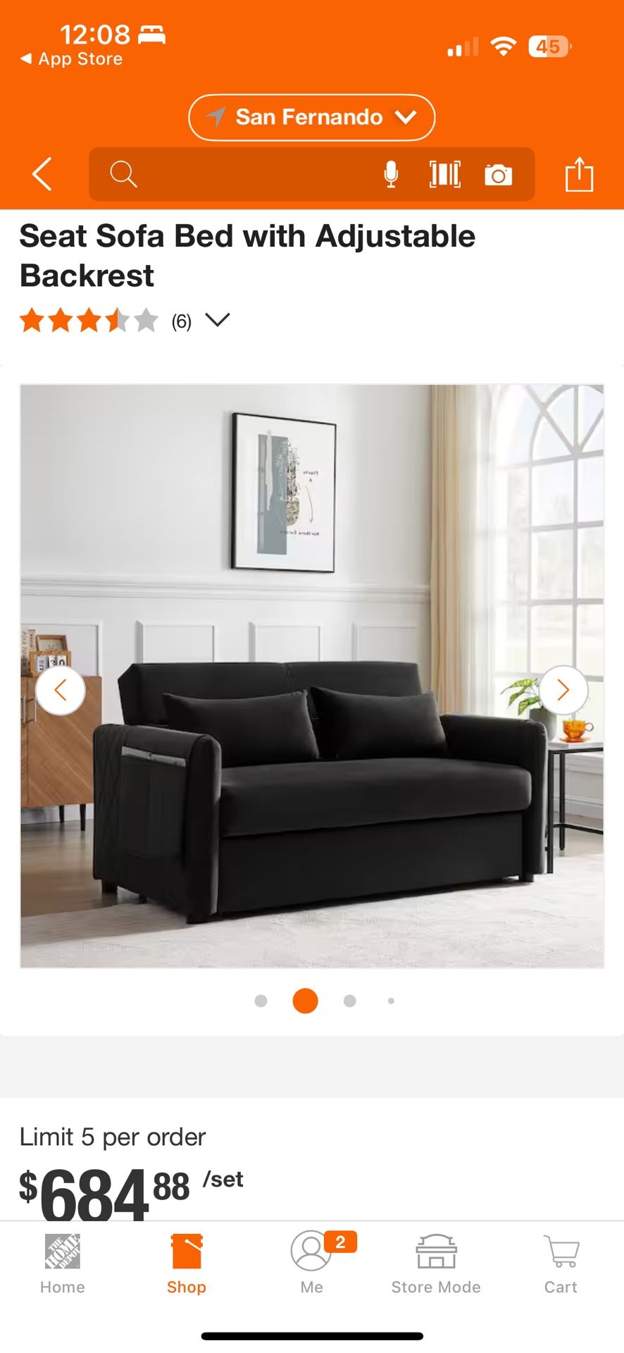 Couch black sleeper sofa