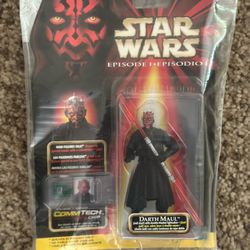 Rare Darth Maul Tri-Lingual Action Figure