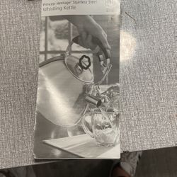 Princess Heritage Stainless Steel Whistling Kettle