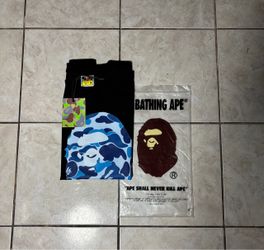 A Bathing Ape BAPE Blue Camo Graphic T-Shirt