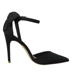 Ashuai Women’s Bow Ankle Strap Stiletto Heels