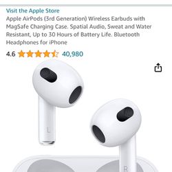 Left Airpod. Apple Gen 3 Airpods. Only Left Side
