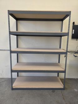 Warehouse Shelving 60 in W x 24 in D Boltless Warehouse Shelves Garage Storage Racks 5 Tier Similar To Uline And Grainger Delivery Available