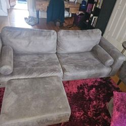 Couch, Love Seat Sofa And Ottoman 